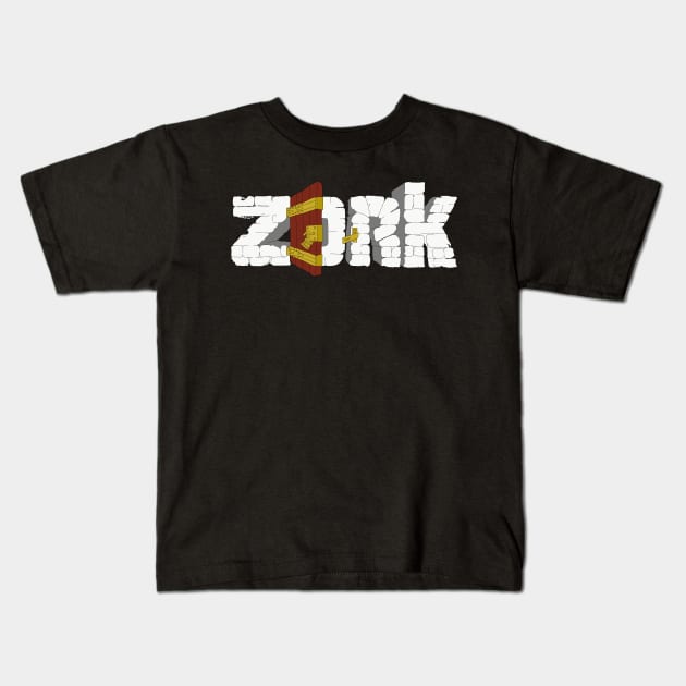 Zork Classic Games Art Kids T-Shirt by GoneawayGames